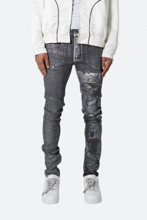 Black/Silver Mnml X507 Metallic Skinny Denim Skinny Denim | ALDEOHS-67