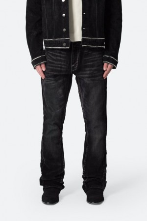 Black Mnml B576 Western Flare Denim Skinny Denim | OVLDTNA-07