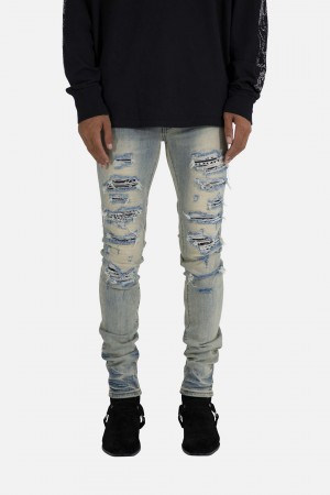 Blue/Black Mnml X165 Paisley Skinny Denim Skinny Denim | 149-XMISGV