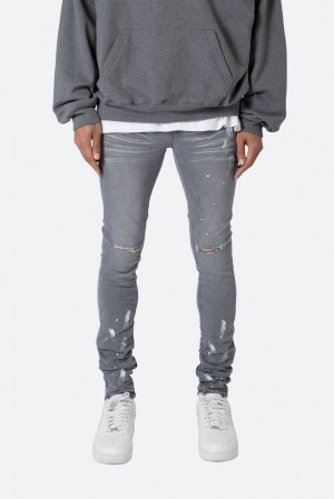 Grey Mnml X504 Stretch Skinny Denim Skinny Denim | WNQKVDH-39