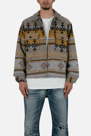 Multi Mnml Jacquard Desert Jacket Jackets | 142-ITSHMN