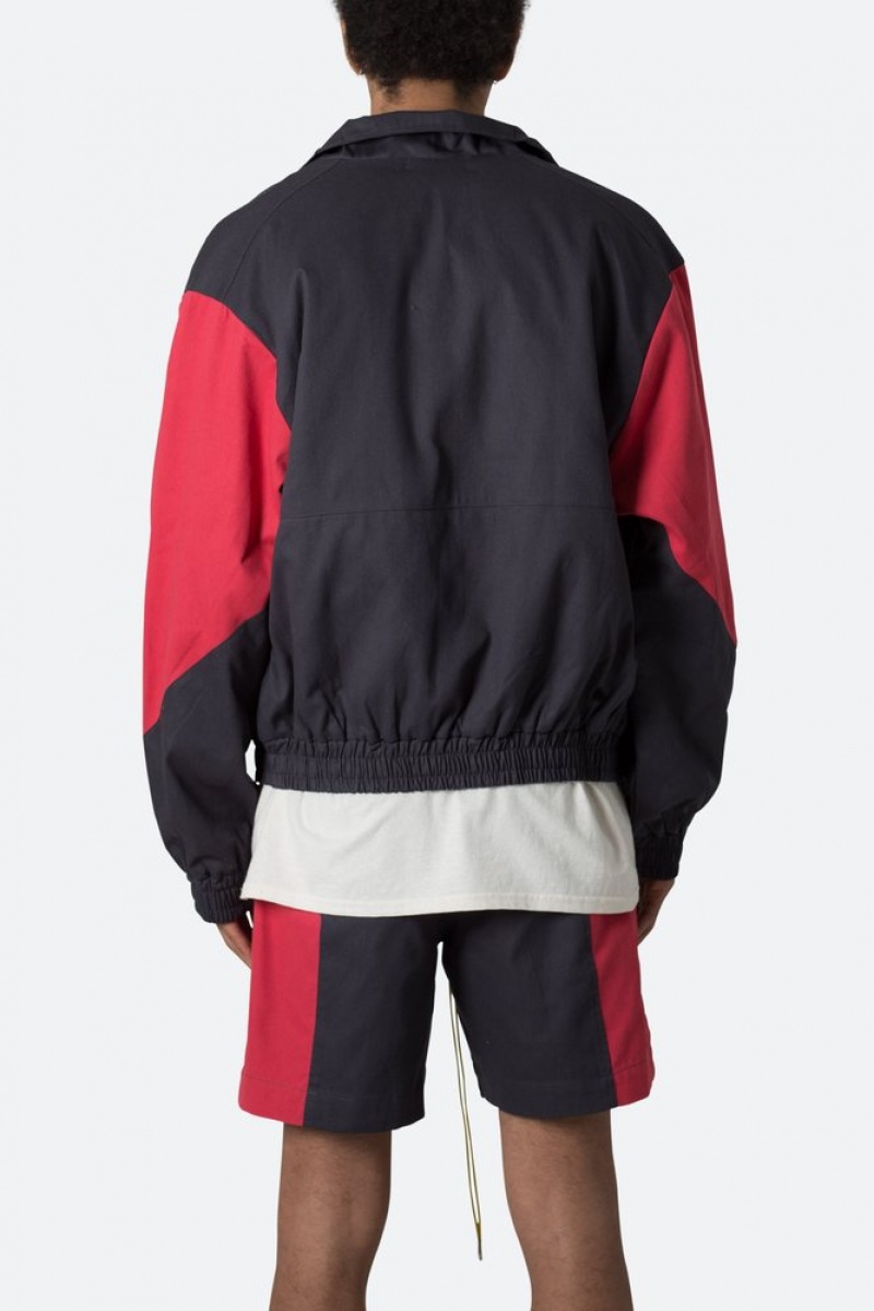 Black/Red Mnml Twill Racing Jacket Jackets | UHIFQRV-29